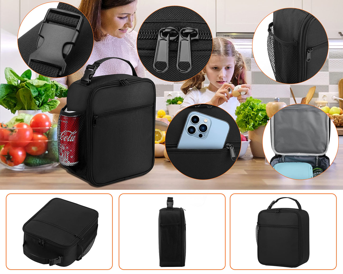 Lunch Box for Men Youth Kid Boys Girls Teen Adult