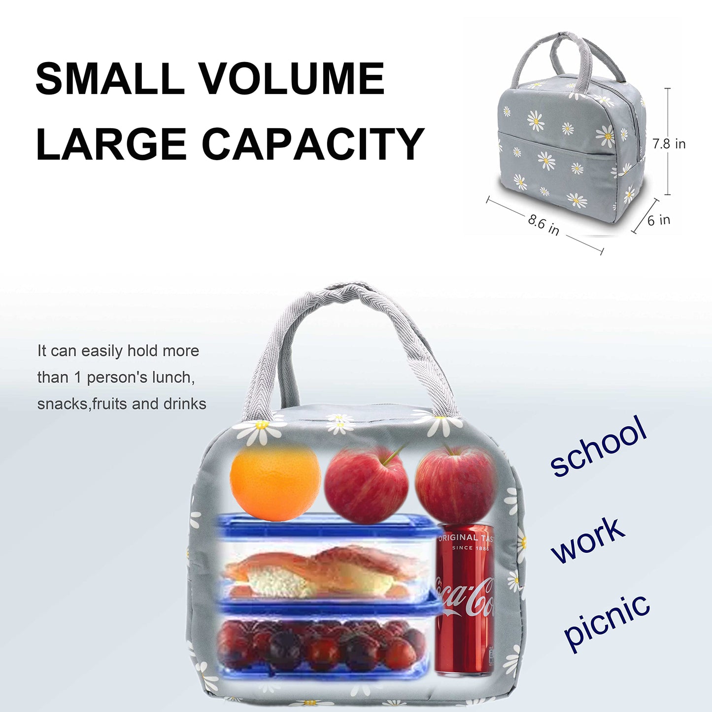 Insulated Lunch Bag Women